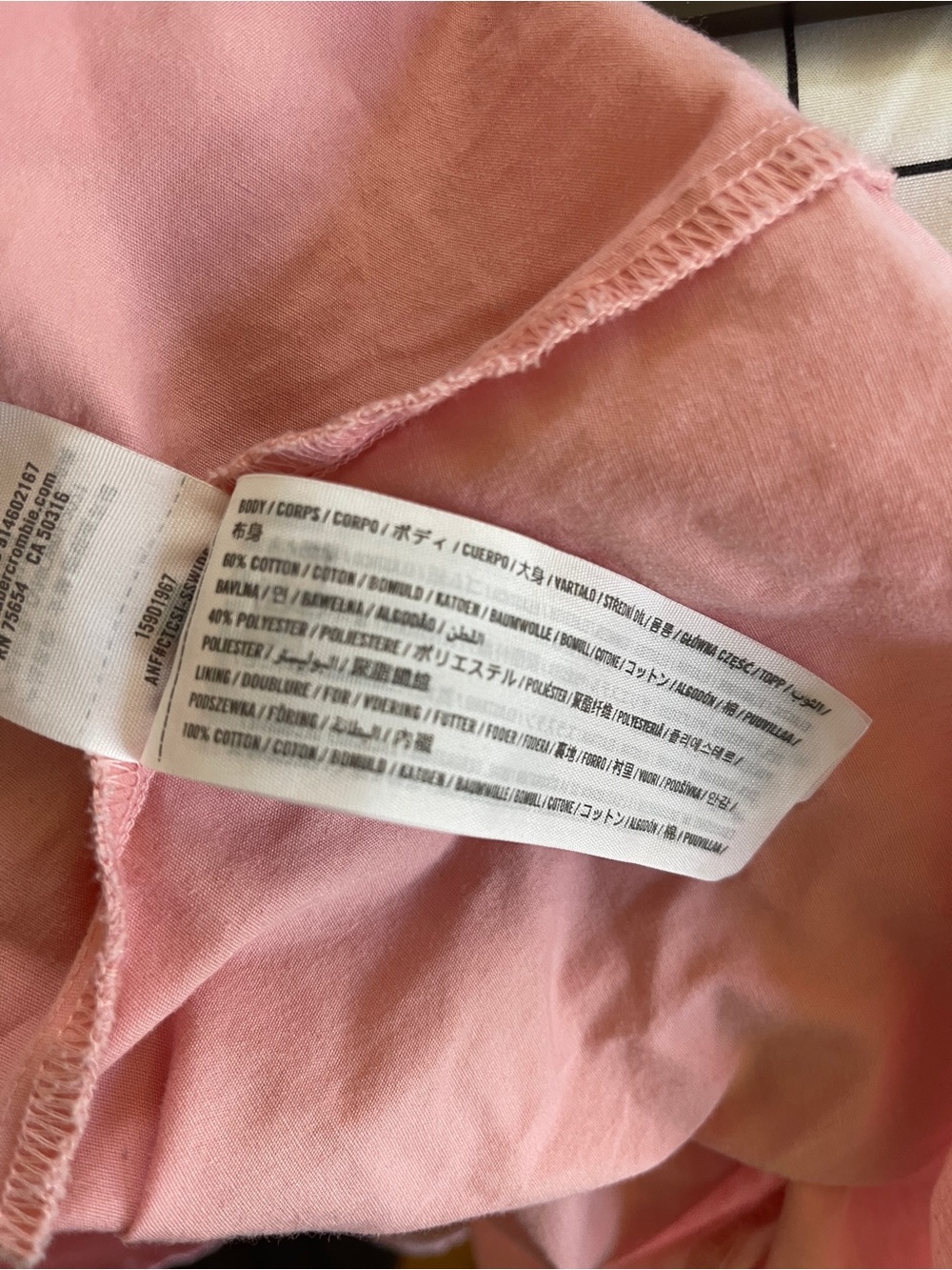 Abercrombie & Fitch Coral Pink Smocked Dress - Picture 5 of 5